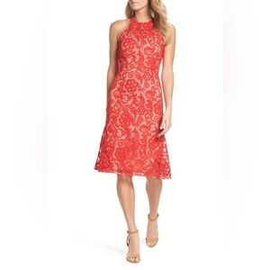 Like New•NWOT•Red Lace Dress